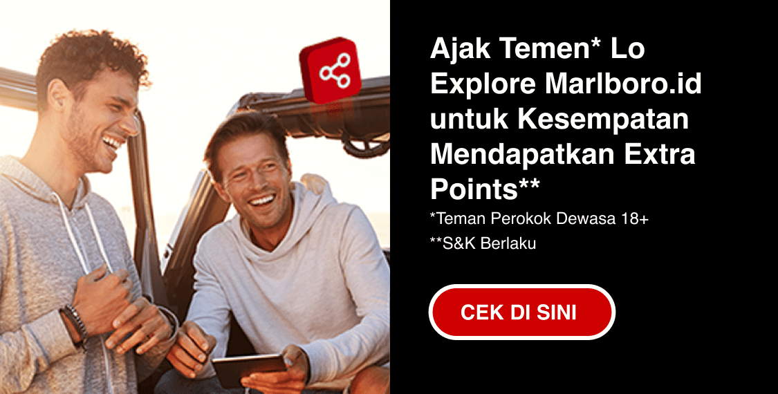 Ajak Temen* Lo Explore Marlboro.id untuk Kesempatan Mendapatkan Extra Points** [ CEK DI SINI >> ]